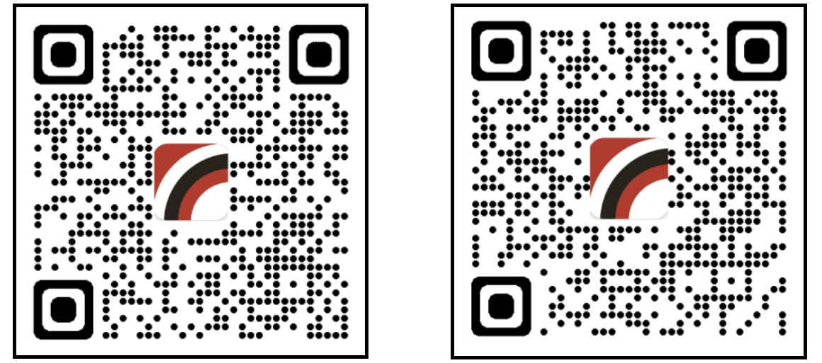 Kody QR z linkami do aplikacji Kody QR