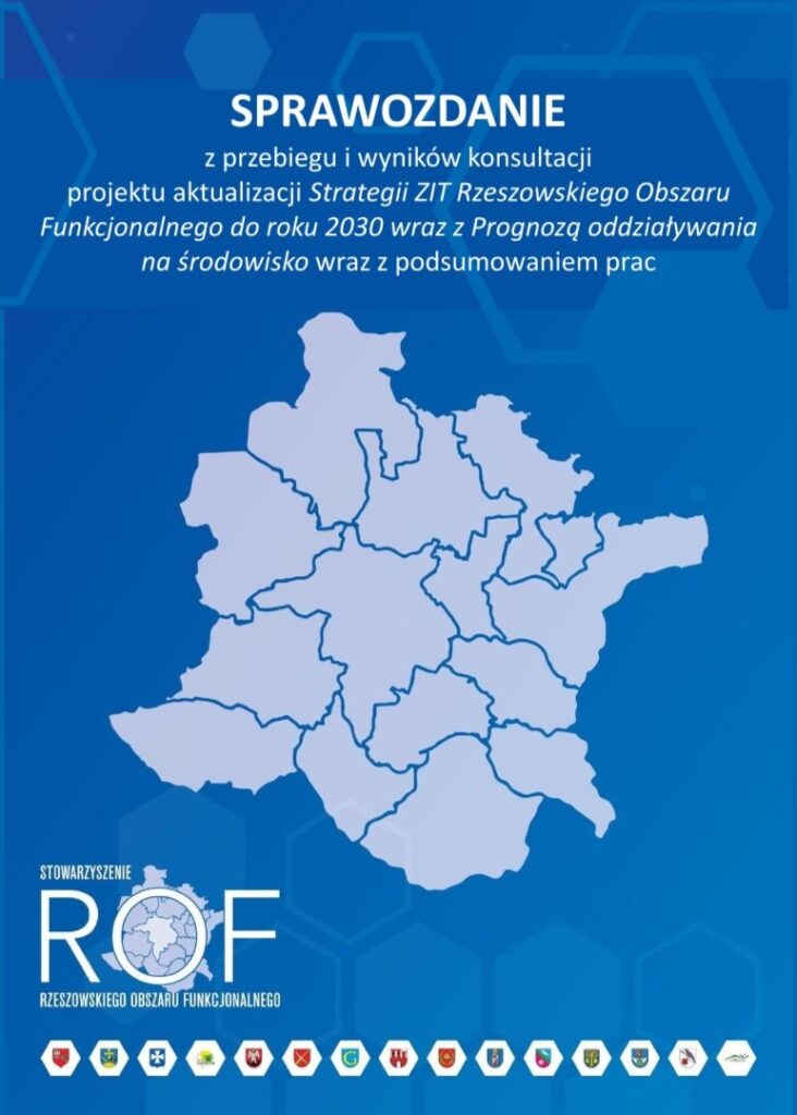 Plakat sprawozdania strategii ZIT ROF 2030
