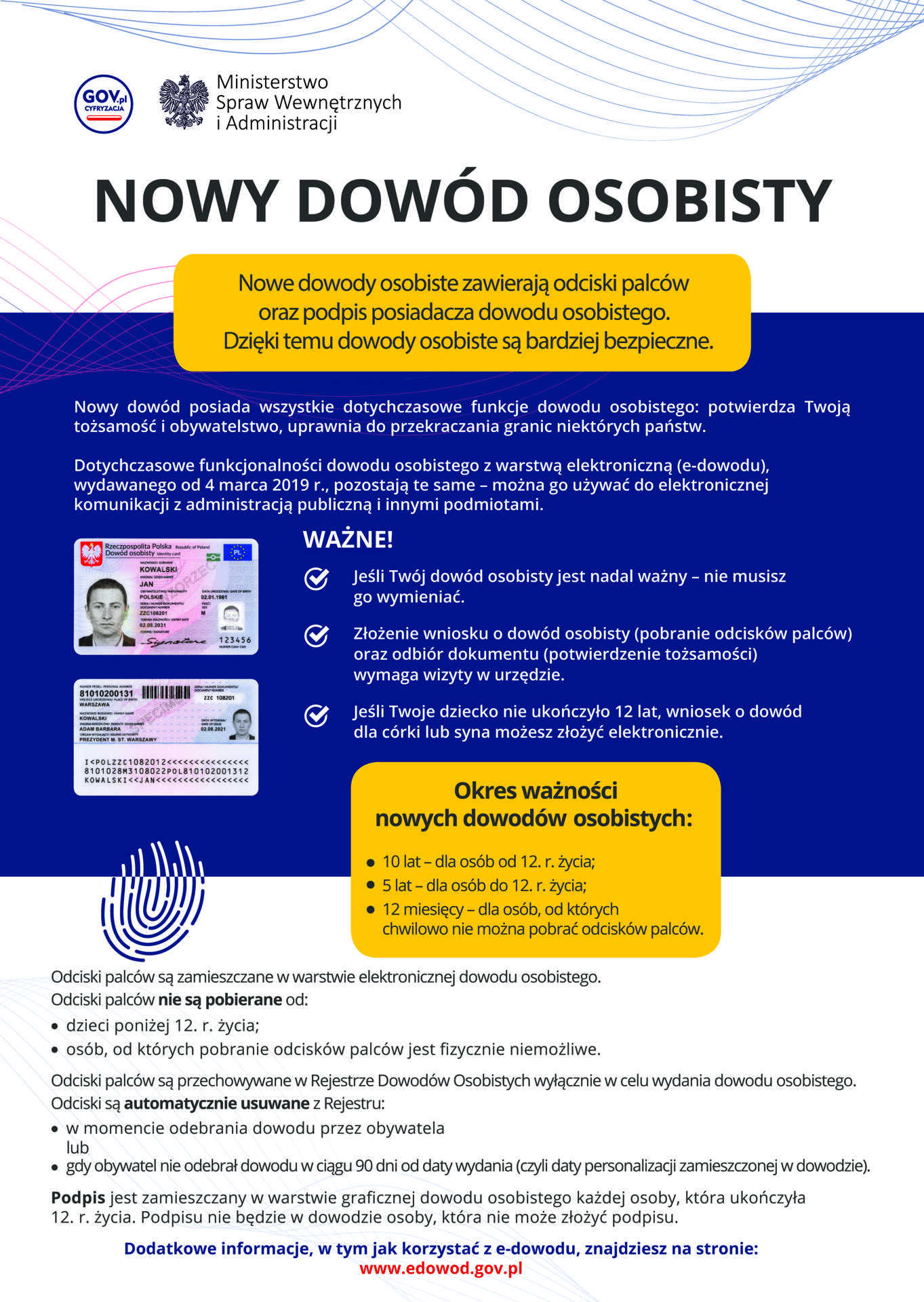 Informacja o nowych dowodach osobistych