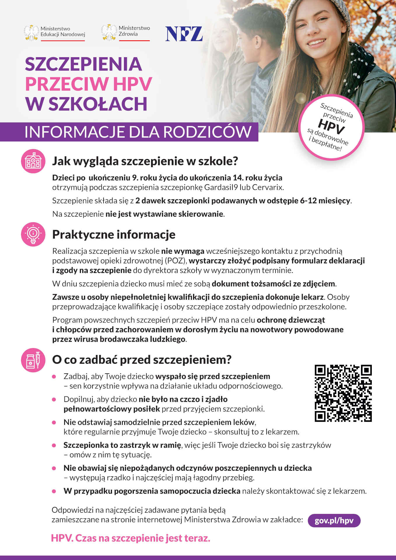 hpv informator dla rodzicow plakat
