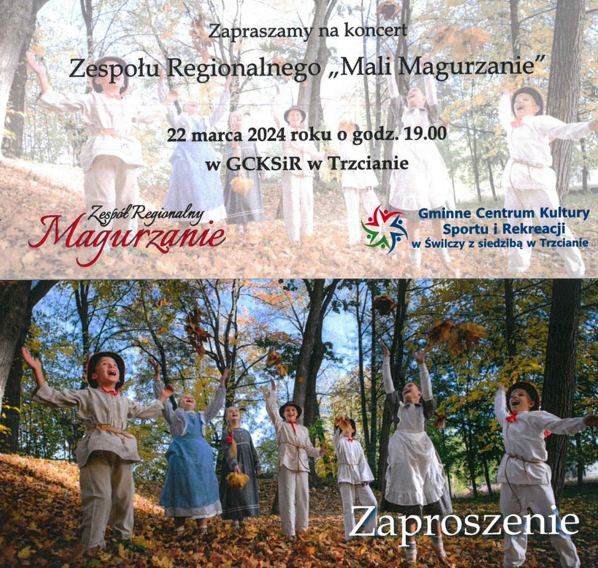 Plakat koncertu zespołu Magurzanie
