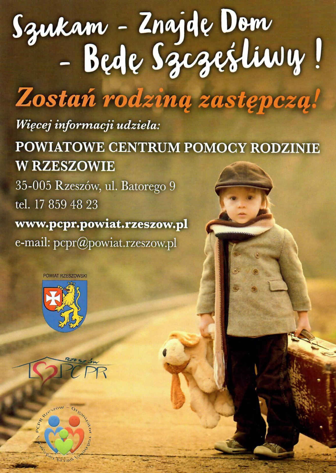 Plakat akcji zostań rodziną zastęczą