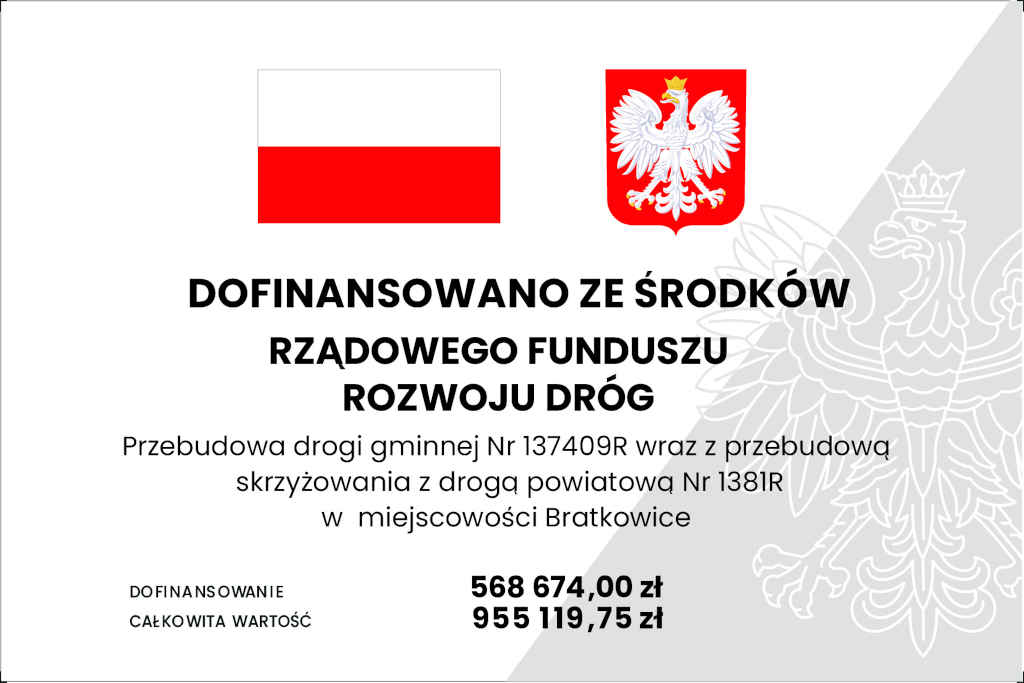 Tablica projektu z&nbsp;Państwowego Funduszu Celowego