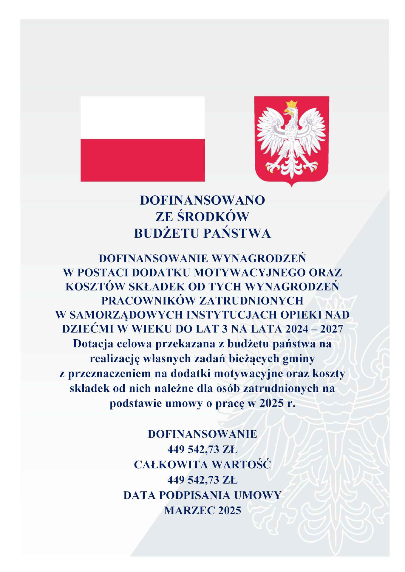 Plakat dodatek motywacyjny