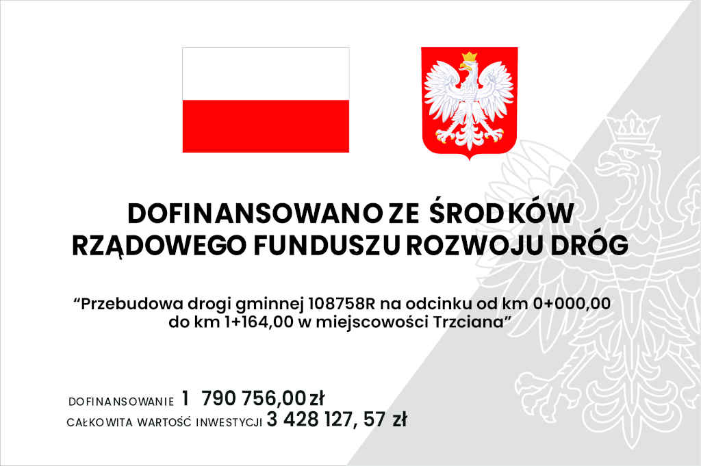 Tablica projektu z&nbsp;Państwowego Funduszu Celowego