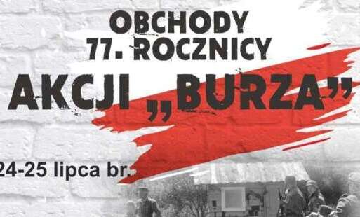 Plakat obchodów 77 rocznicy Akcji "Burza"