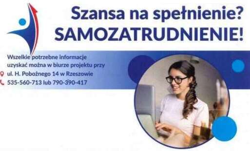Transparent projektu „Szansa na spełnienie? SAMOZATRUDNIENIE!”