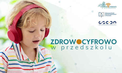 Baner projektu "Zdrowo - cyfrowo w przedszkolu"