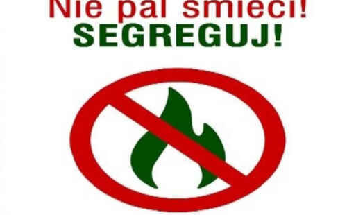 Baner nie pal śmieci