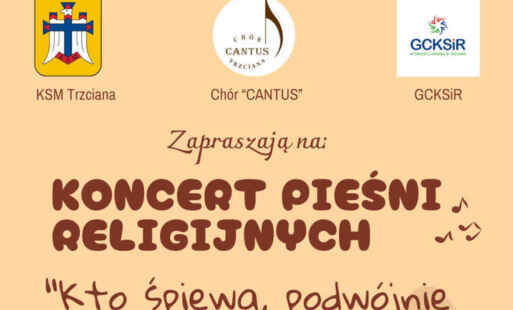 Plakat koncertu pieśni religijnych