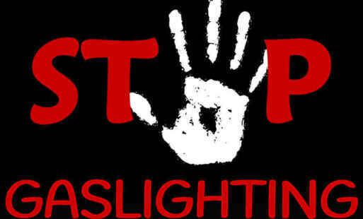 Napis stop Gaslighting