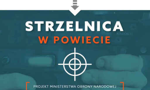 Baner strzelnica w powiecie