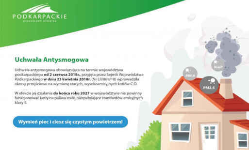 Baner ogłoszenia o ustawie antysmogowej