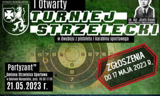 Plakat turnieju strzeleckiego