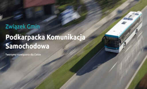 Baner związek Gmin Podkarpacka Komunikacja Samochodowa