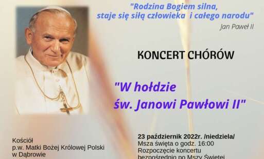Plakat - Koncert chórów