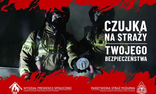 Baner akcji straży pożarnej