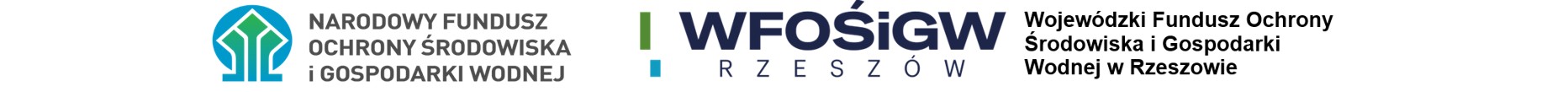 Loga NFOŚiGW oraz&nbsp;WFOŚiGW Rzesz&oacute;w