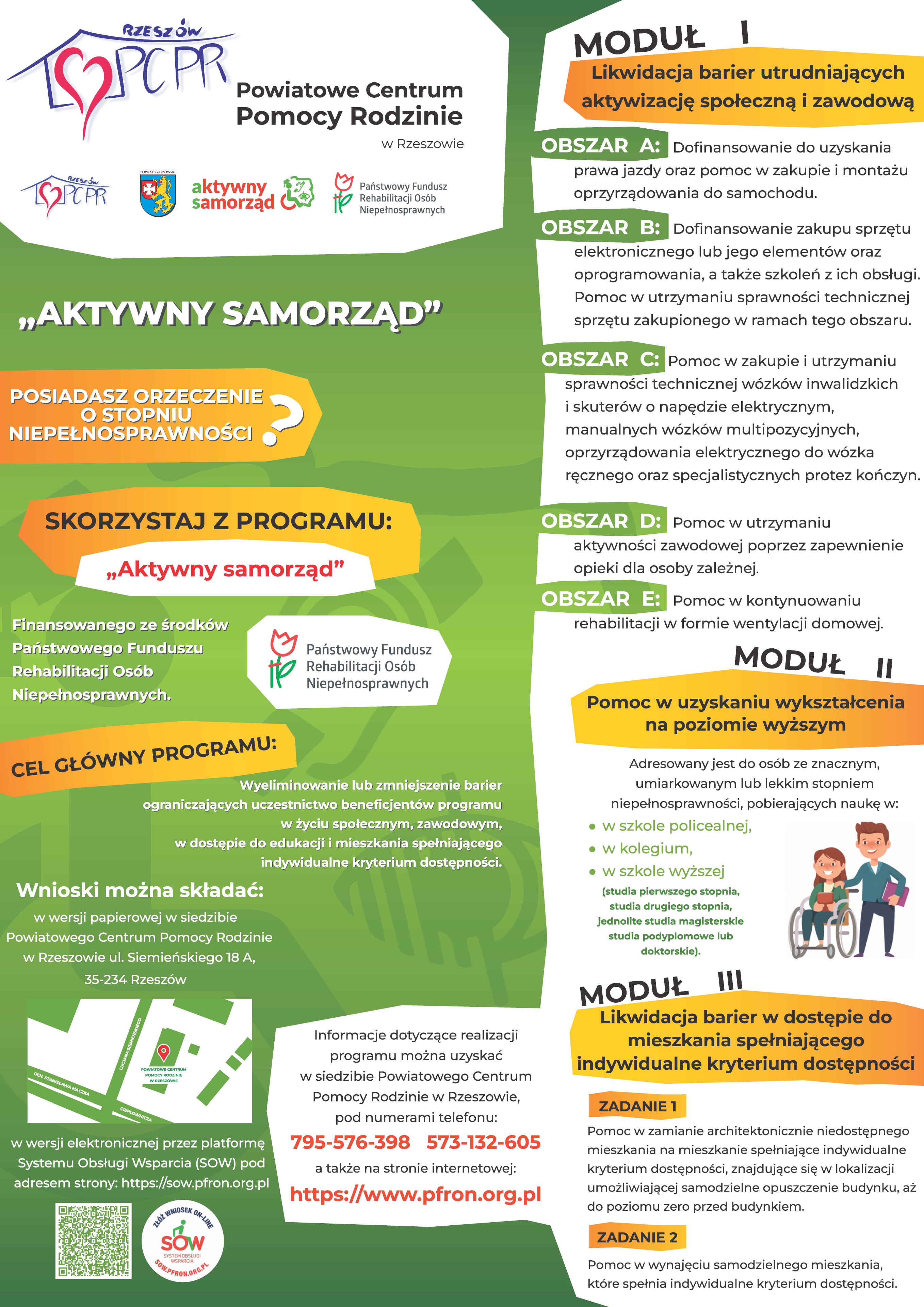 Plakat programu "Aktywny samorząd"