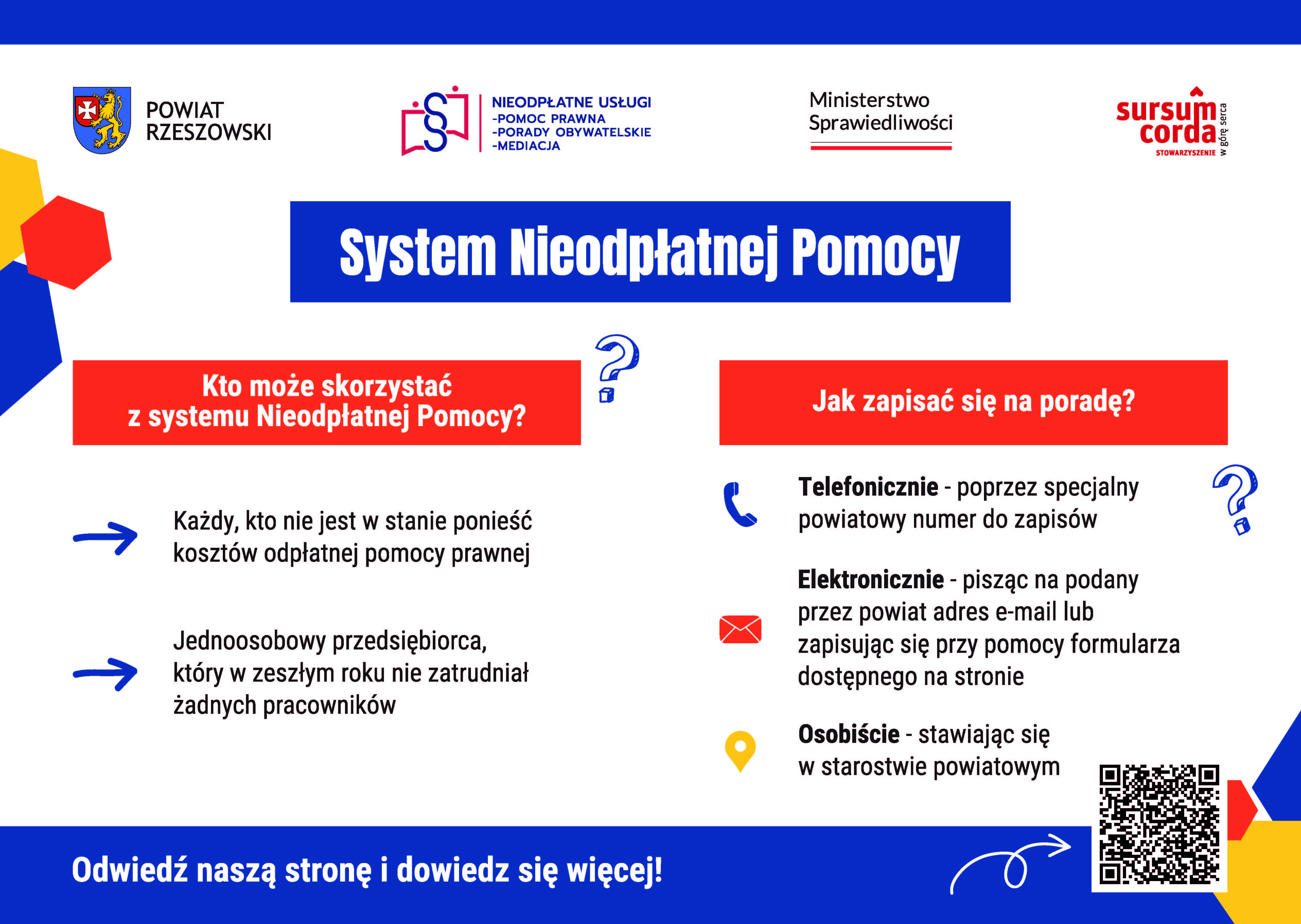 Ulotka nieopłatnej pomocy prawnej strona 1