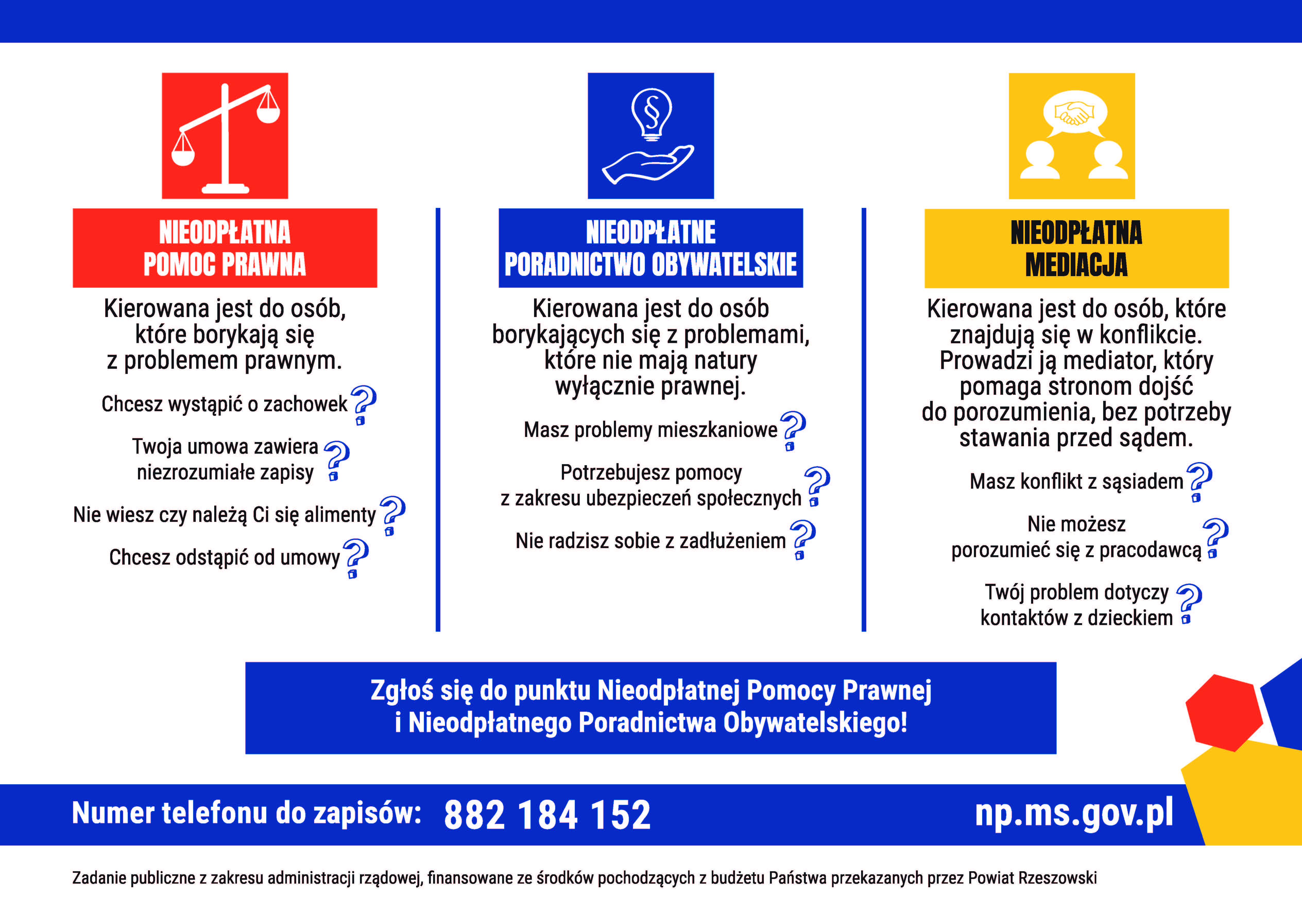 Ulotka nieopłatnej pomocy prawnej strona 2
