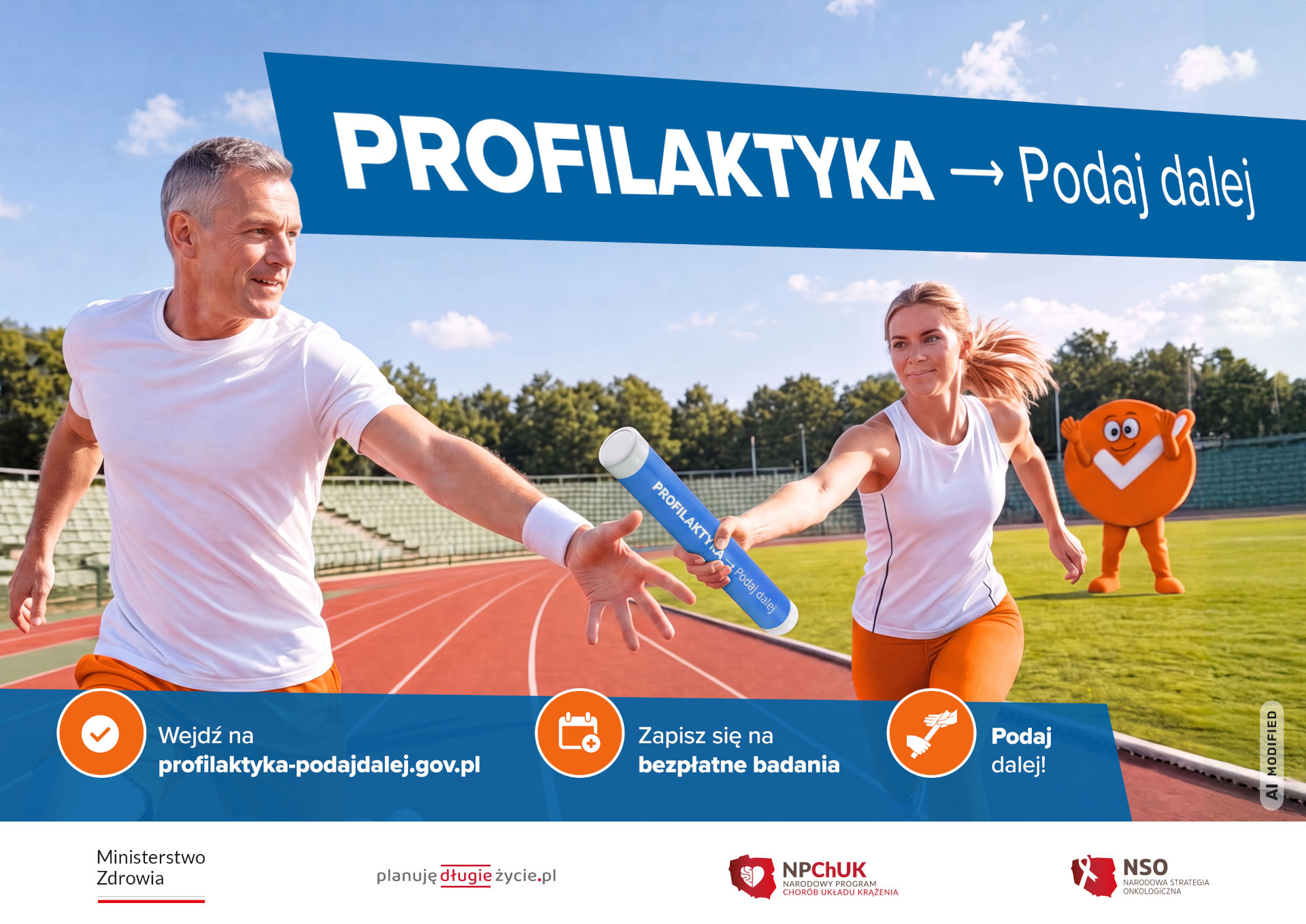 Plakat Profilaktyka - podaj dalej