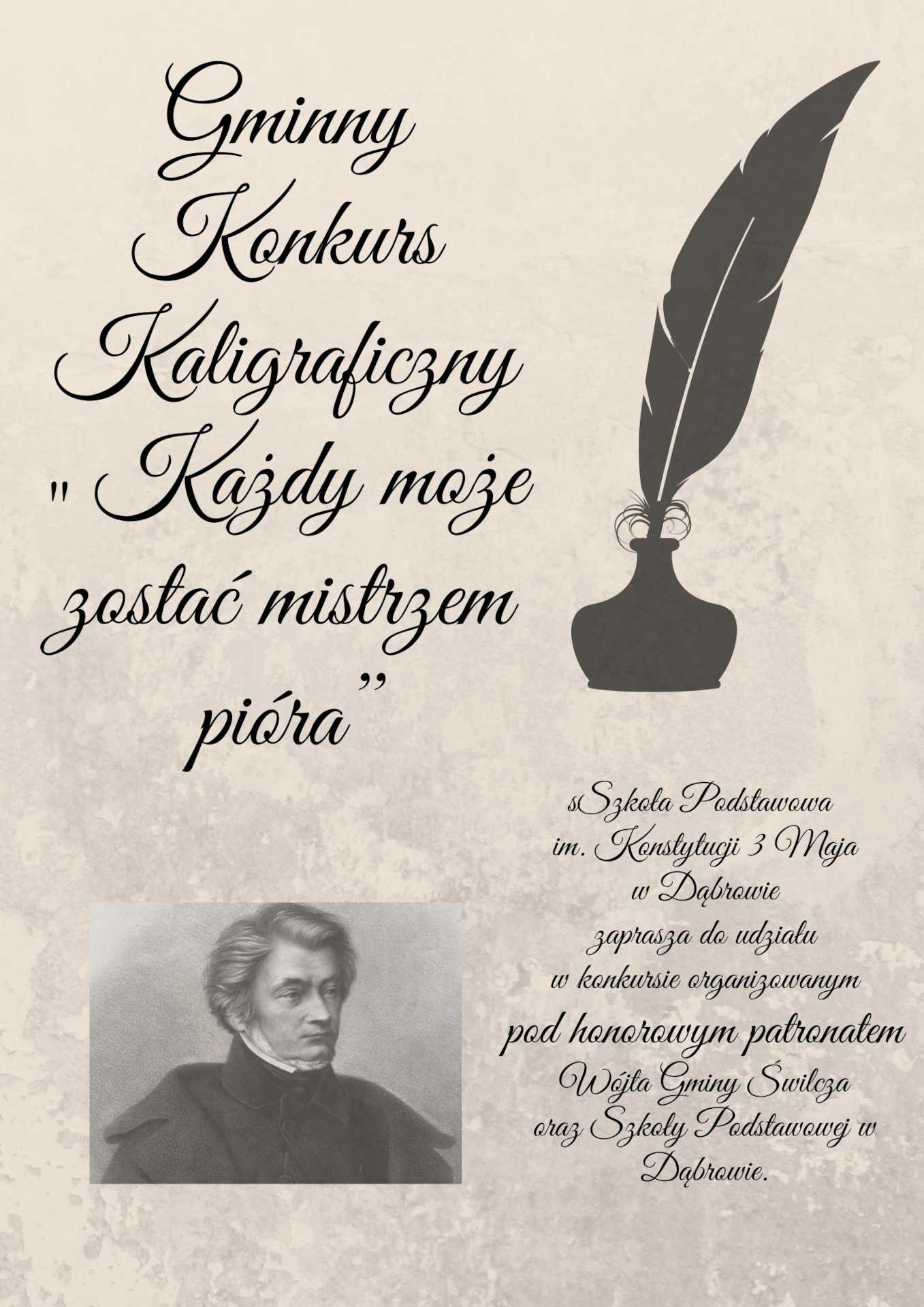 Plakat konkursu kaligrafii