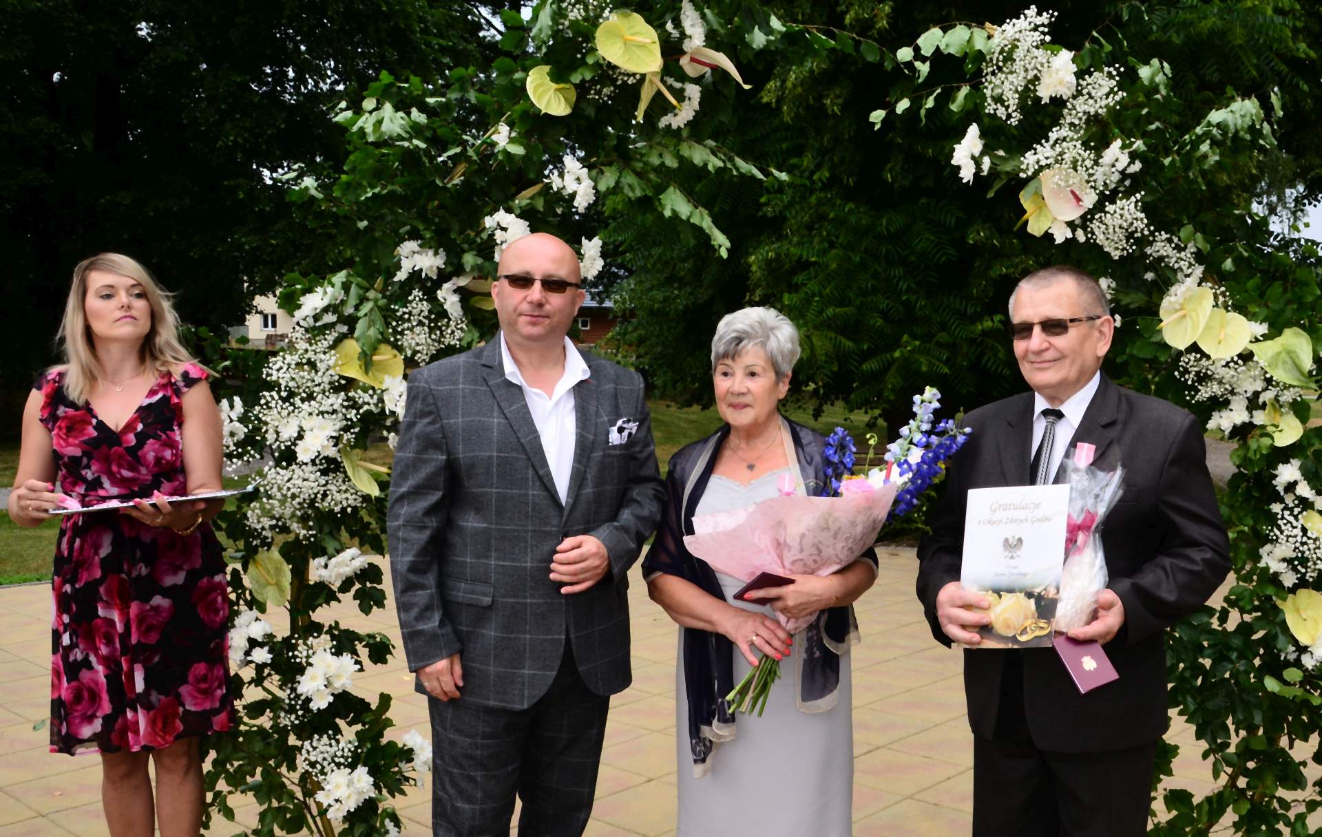 Jubileuszowa para z wójtem