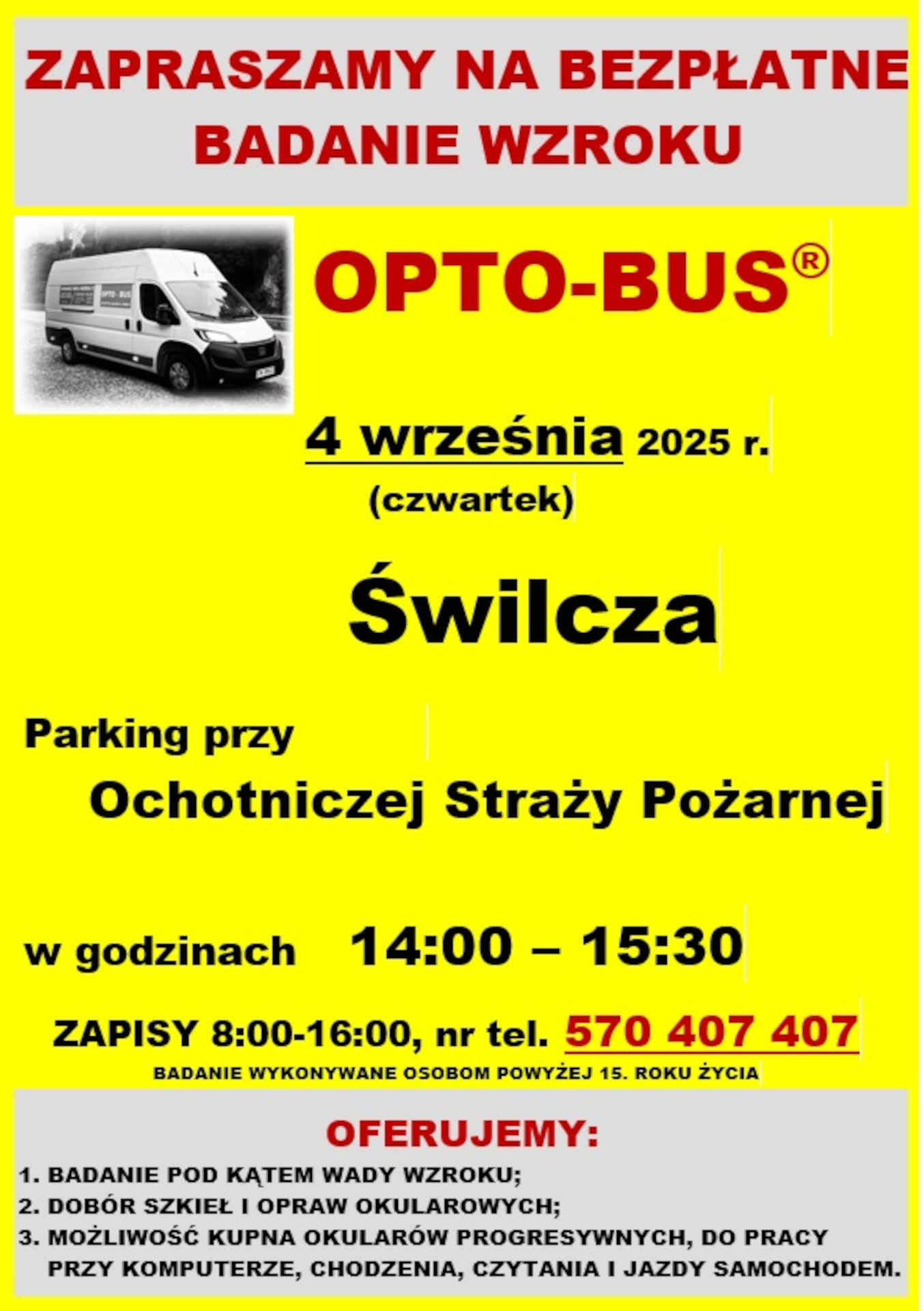 Plakat badanie słuchu