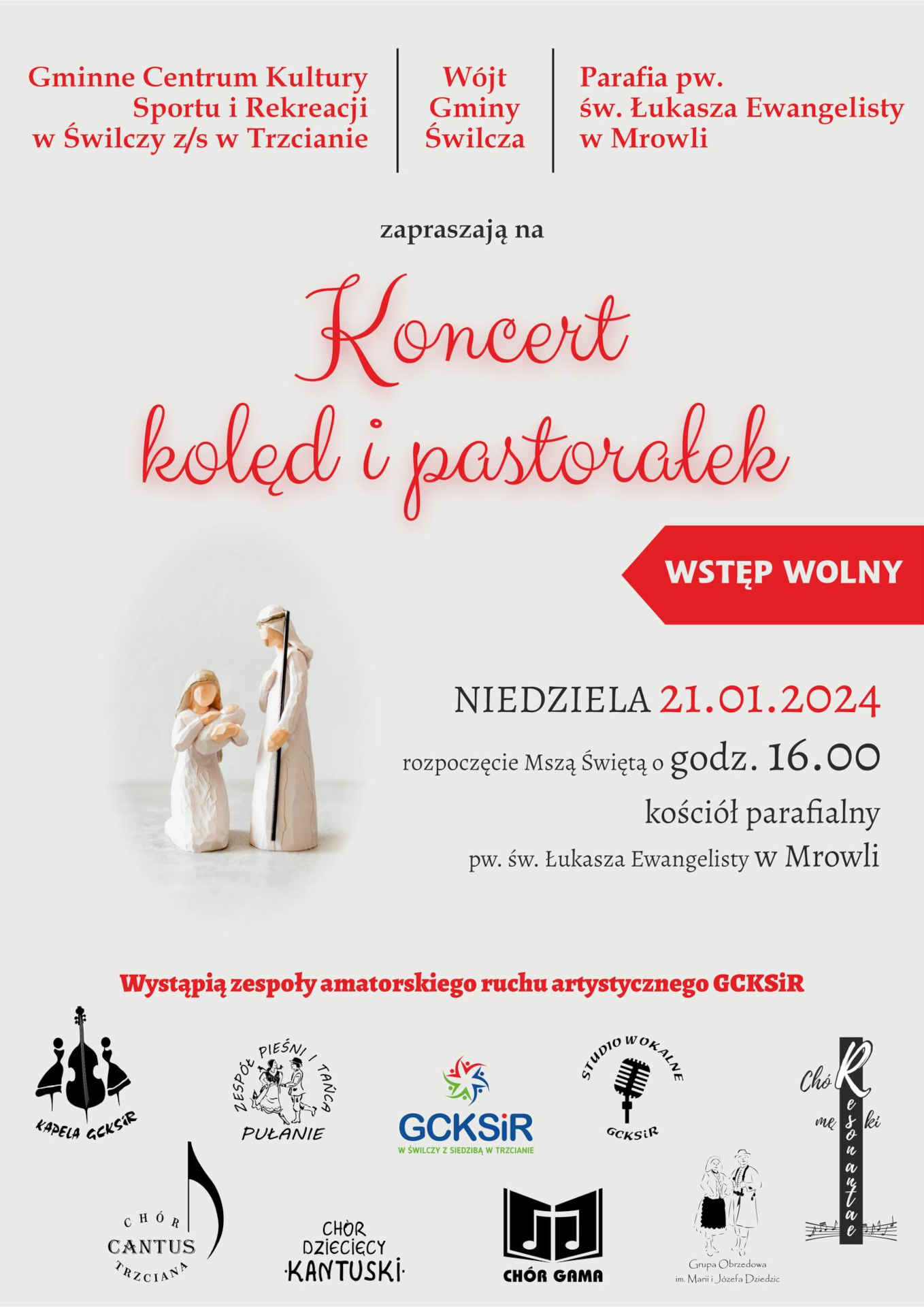 Plakat koncertu kolęd