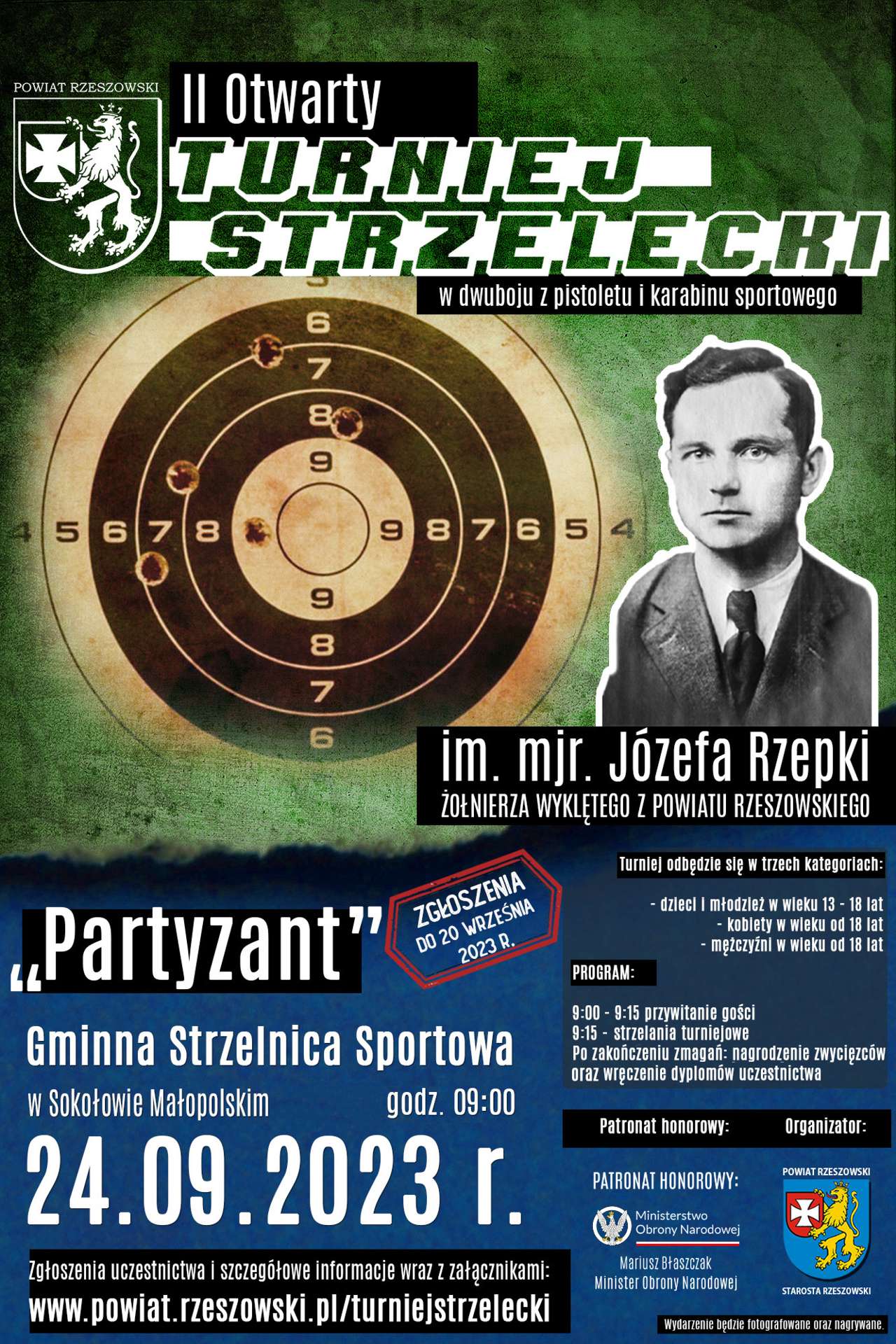 Plakat turnieju strzeleckiego