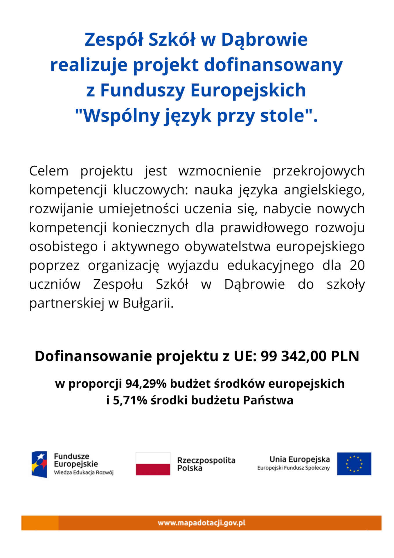 Projekt szkoły w Dąbrowej 2