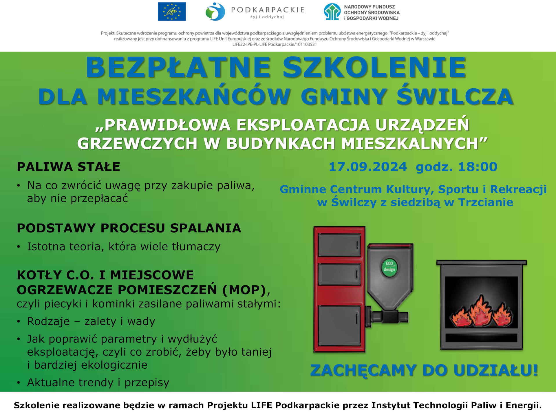 Szkolenie Świlcza plakat
