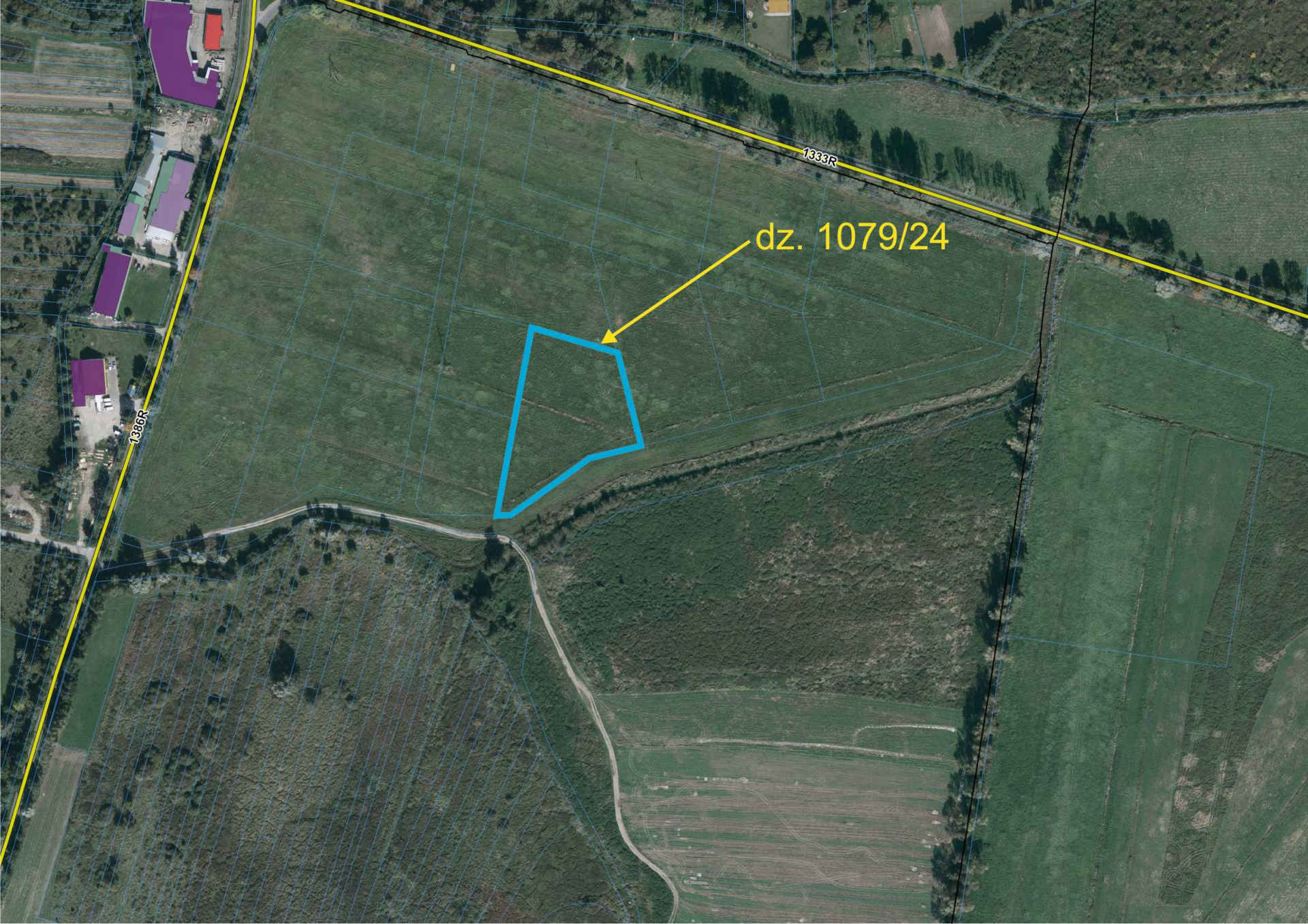 Powierzchnia działki 1079-24