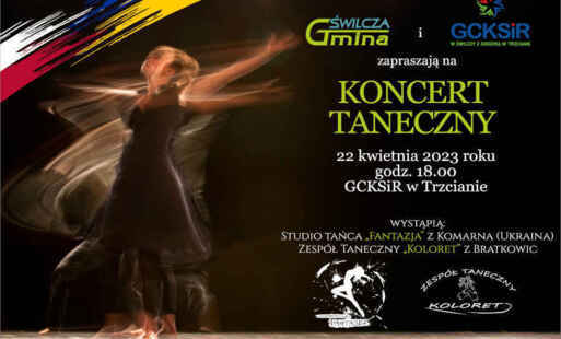 Plakat koncertów tanecznych