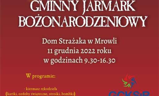 Plakat Jarmark Bożonarodzeniowy