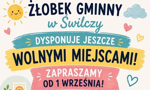 Ogłoszenie Żłobka w Świlczy