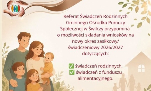 Rodzina, informacje o nowych okresach świadczeń