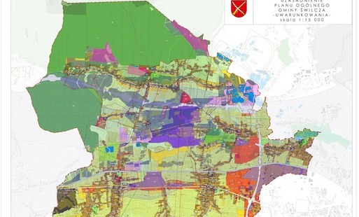 Mapa projektu Planu Ogólnego gminy Świlcza