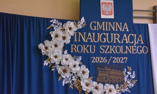 Napis inauguracja roku szkolnego
