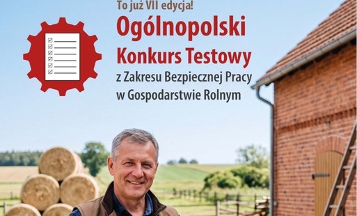 Plakat konkursu testowego dla rolników