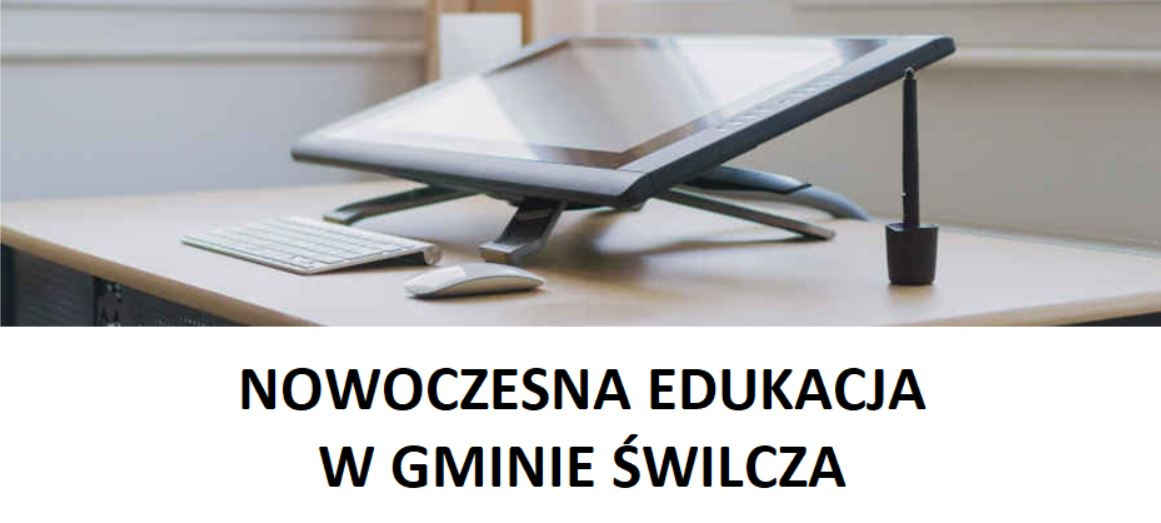 Logo projektu Nowoczesna Edukacja w Gminie Świlcza