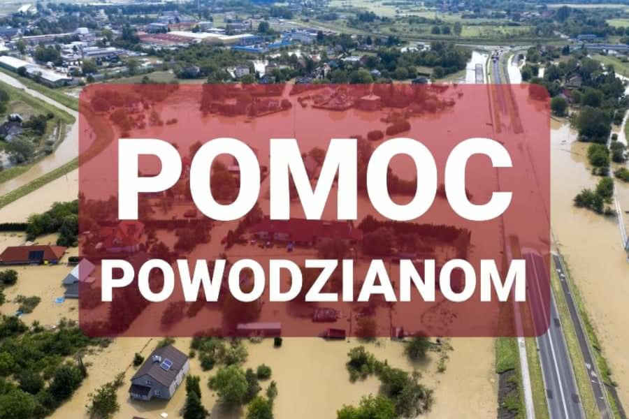 Baner pomocy powodzianom