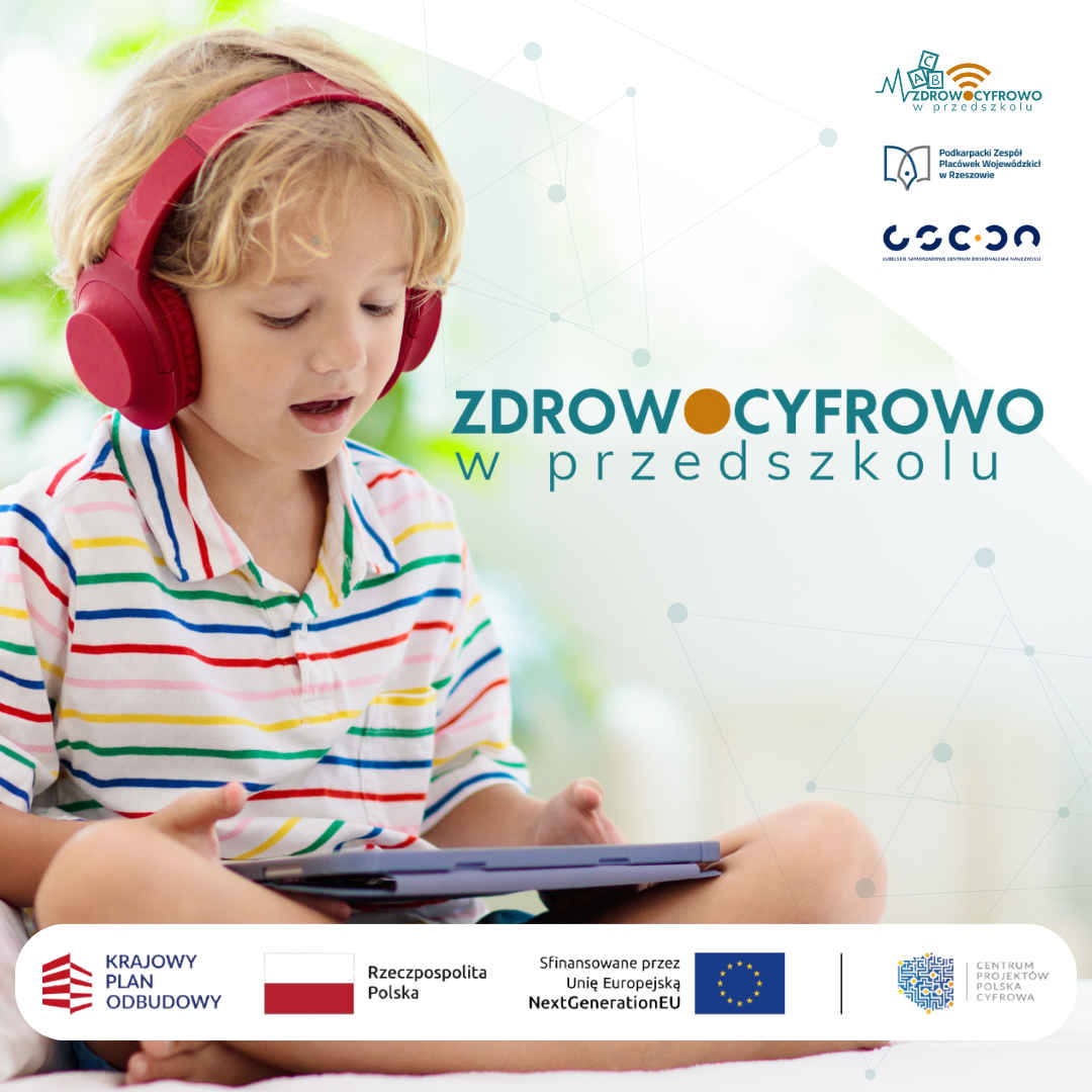 Baner "Zdrowo cyfrowo w przedszkolu" - 